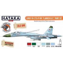 Hataka CS104 - Early Su-27S/P/UB "Flanker-B/C" paint set (6x17ml) - sklep modelarski Tank Models