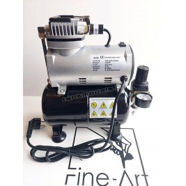 Fine-Art S5000 - Compressor for airbrush 3L AS186 (Oil-free) - hobby store Tank Models