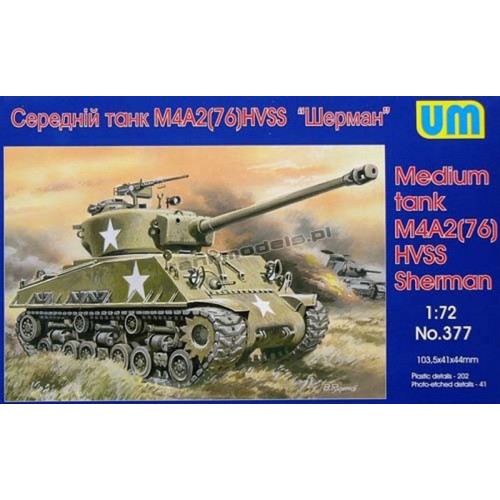UniModels 377 - M4A2 (76)W HVSS Sherman
