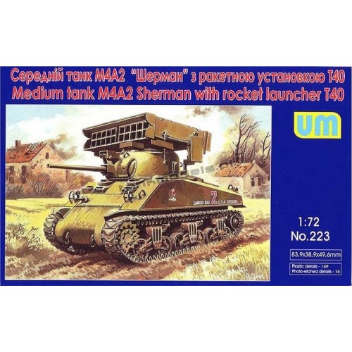 M4А2 Sherman with T-40 Rocket Launcher - UniModels 223
