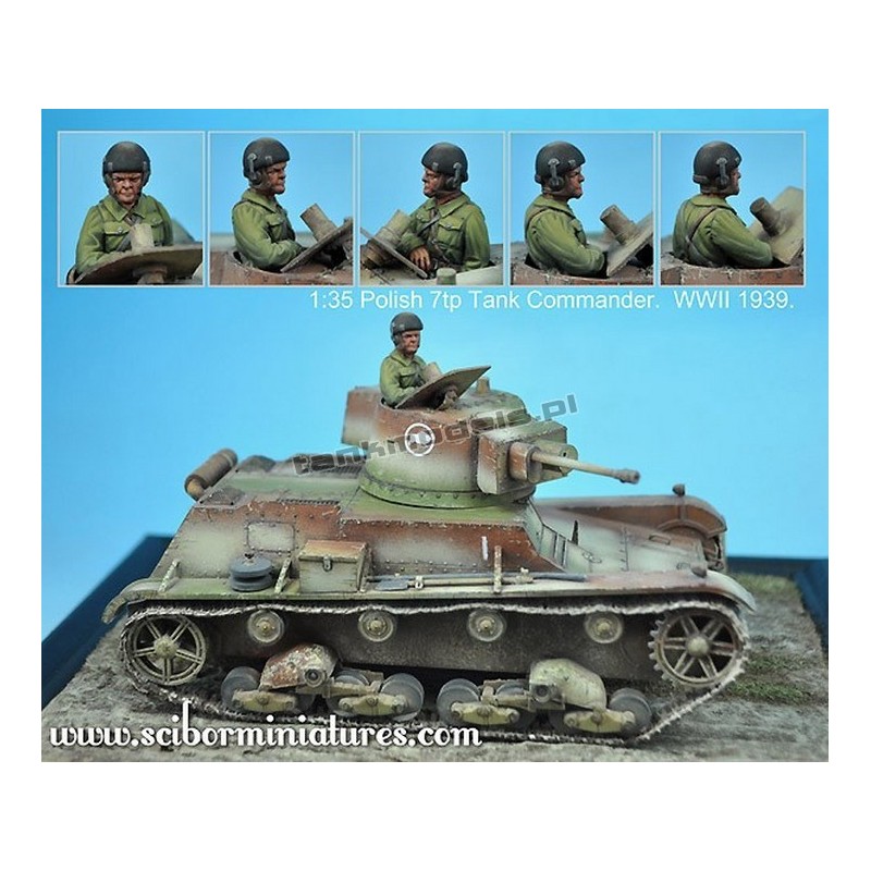 Polish 7TP Tank Commander No.1 - Scibor Miniatures 002