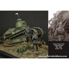 Polish FT17 Tank Crew (1919-1920) - Scibor Miniatures 35013